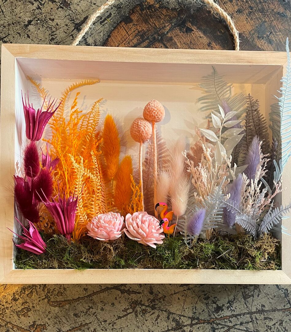 Floral Shadow Box Floral Shadow Box