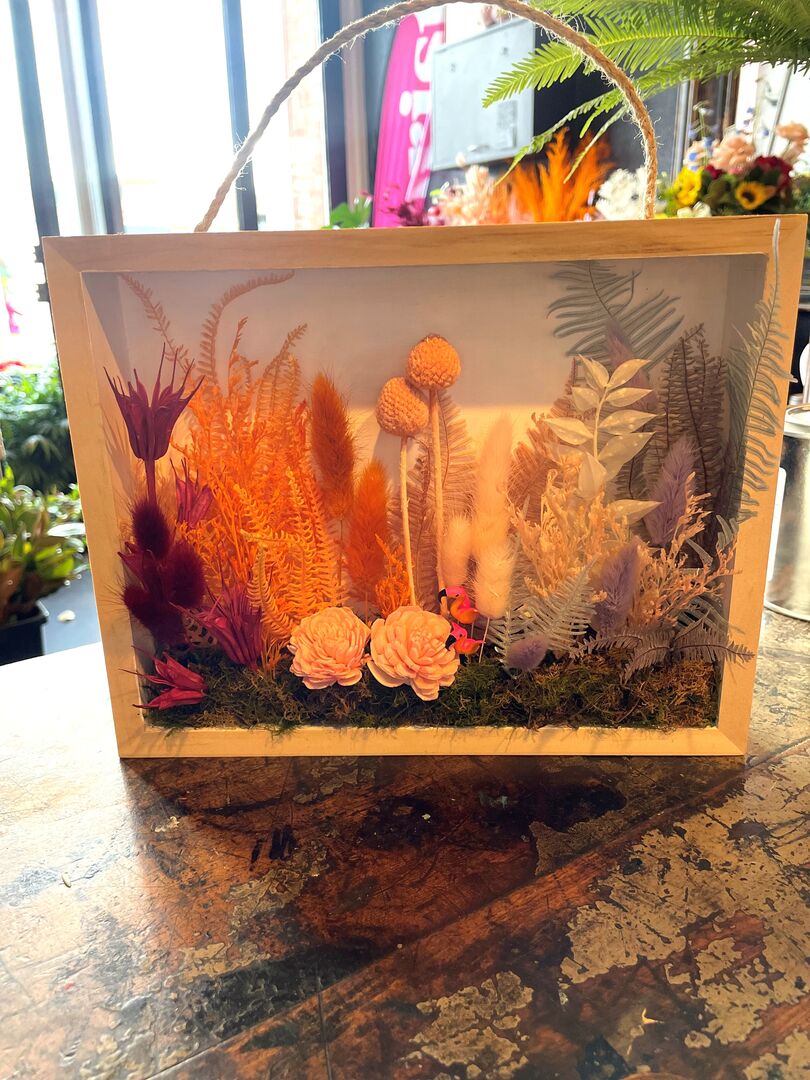 Floral Shadow Box Floral Shadow Box
