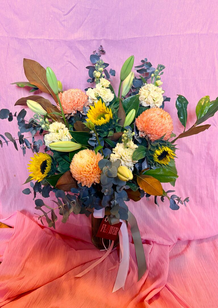 Jar of Mixed Blooms - Deluxe Jar of Mixed Blooms - Deluxe