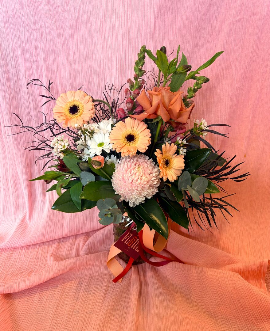 Jar of Mixed Blooms - Mini Jar of Mixed Blooms - Mini