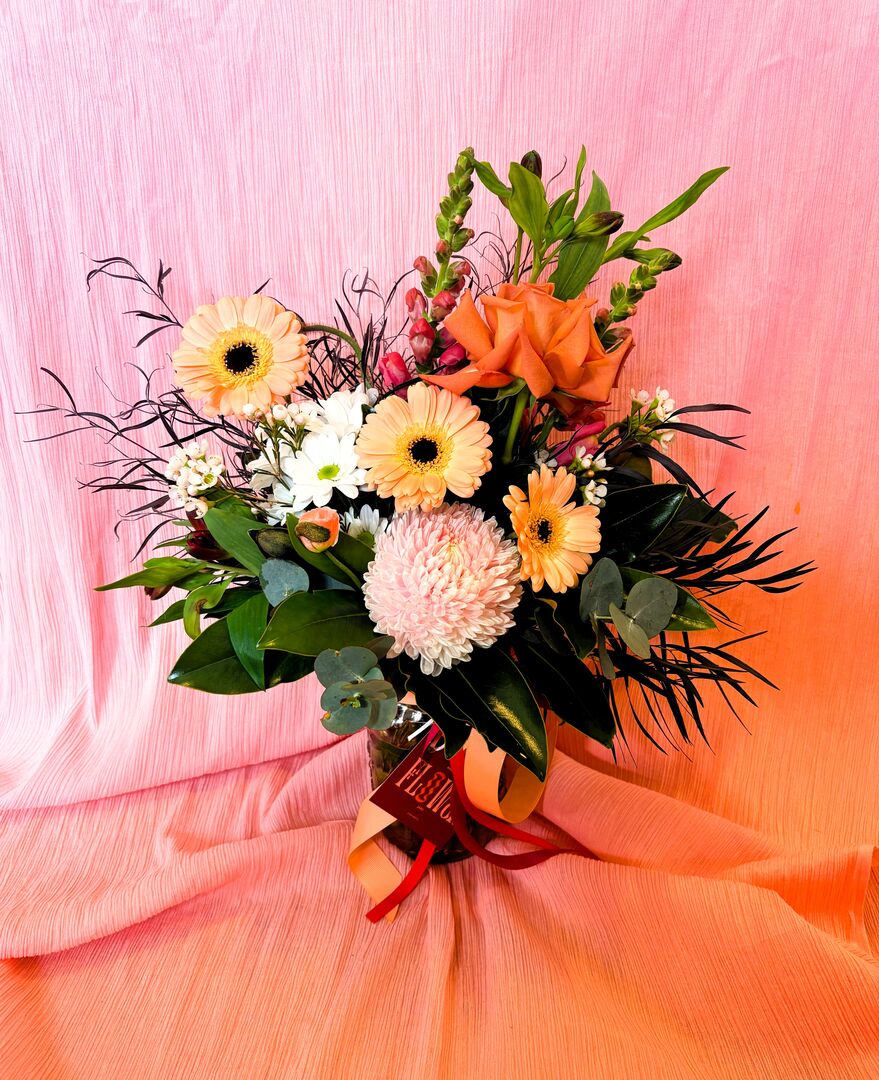 Jar of Mixed Blooms - Mini Jar of Mixed Blooms - Mini