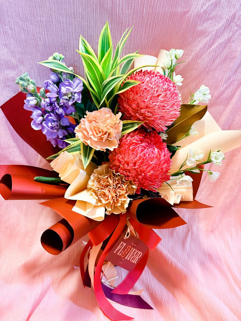 Jar of Mixed Blooms - Mini Jar of Mixed Blooms - Mini