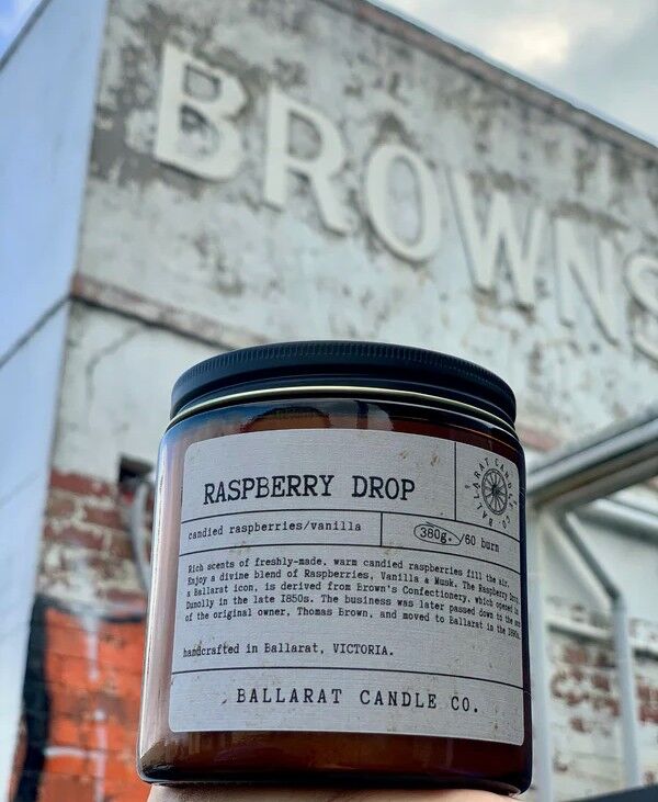 Raspberry Drop Candle Jar Raspberry Drop Candle Jar