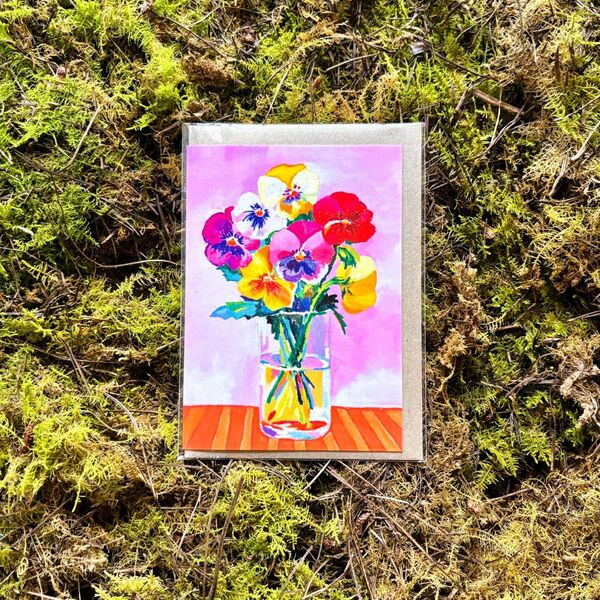 Ballarat Flower Jars - Deluxe Card