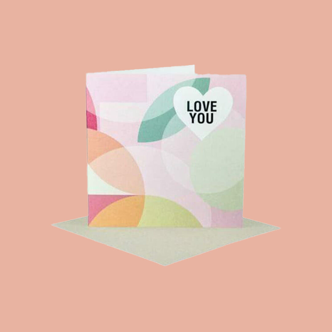 Deluxe Greeting Card  Love You